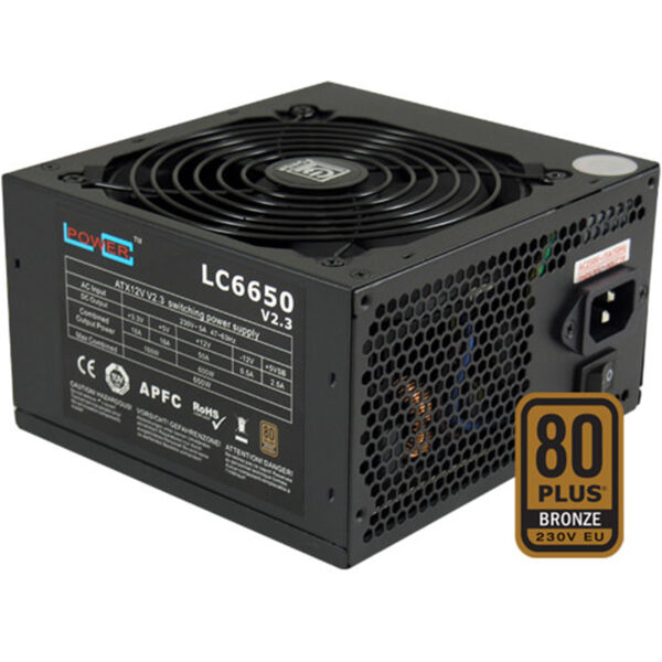 LC-Power Alimentatore ATX 650W 80 Plus Bronze Super Silent LC6650