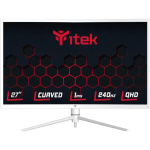 ITEK Monitor GGC 27" Curvo R1000- WQHD 2560x1440- VA- 240Hz- 16:9- 1ms OD- HAS- 2xHDMI- DP- Type-C- USB- HDR1000- Adapt Sync