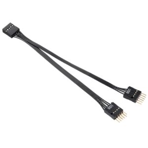 Cavo USB Splitter Sdoppiatore Adattatore 9 Pin per connettore su Scheda Madre