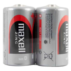 Maxell Batteria Tipo D Torcia LR20 1.5V (2 pezzi)